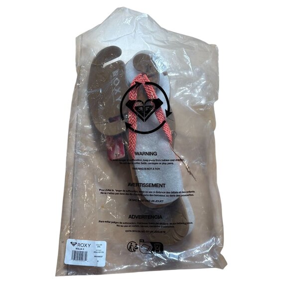 Roxy Malia II Sandals Coral Size 6 NEW - Picture 2 of 6